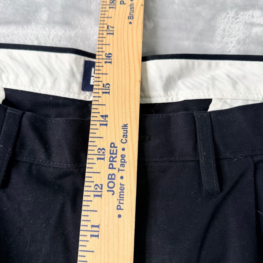 Lands End Mens 46T Traditional Fit Black Pleated Chino Shorts 100% Cotton 427859 - Picture 6 of 12